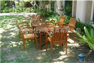 缕空实木折叠桌椅7件套YQ01-36