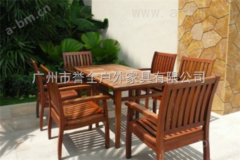 花园实木套桌椅7件套YQ01-37